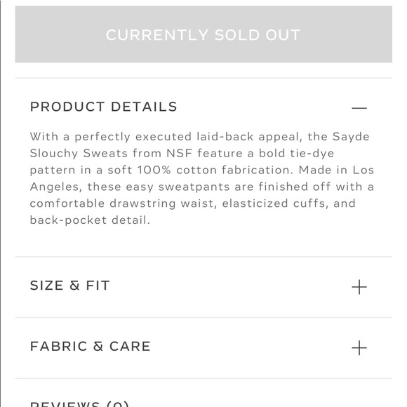 NSF Tie-dye slouchy sweat joggers - Picture 5 of 5